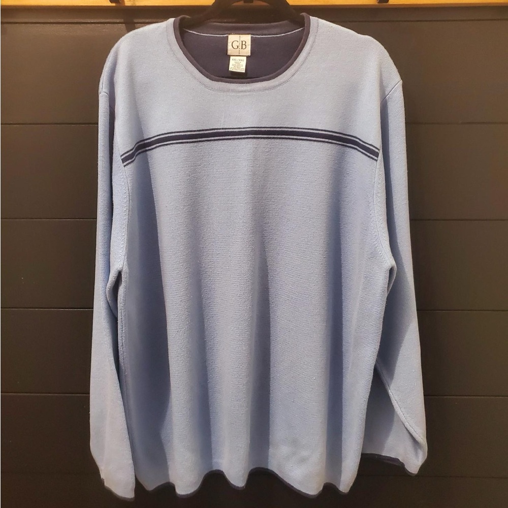 Geoffrey Beene XXL Blue Sweater - Soft, Classic & Comfortable